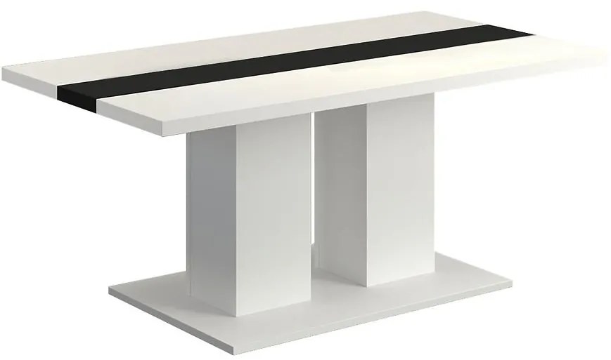 Konferenčný stolík Boston Biely/čierna