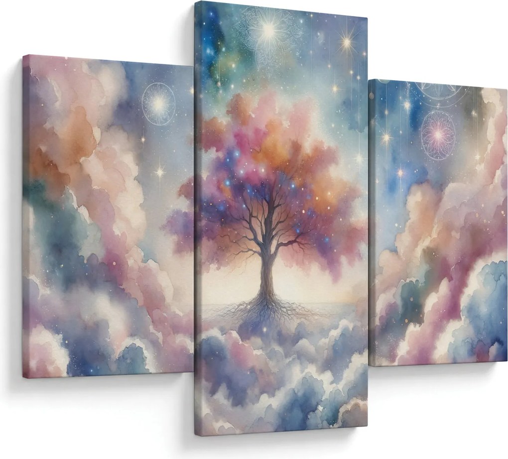 Obraz – Strom života v oblakoch (90x60 cm)