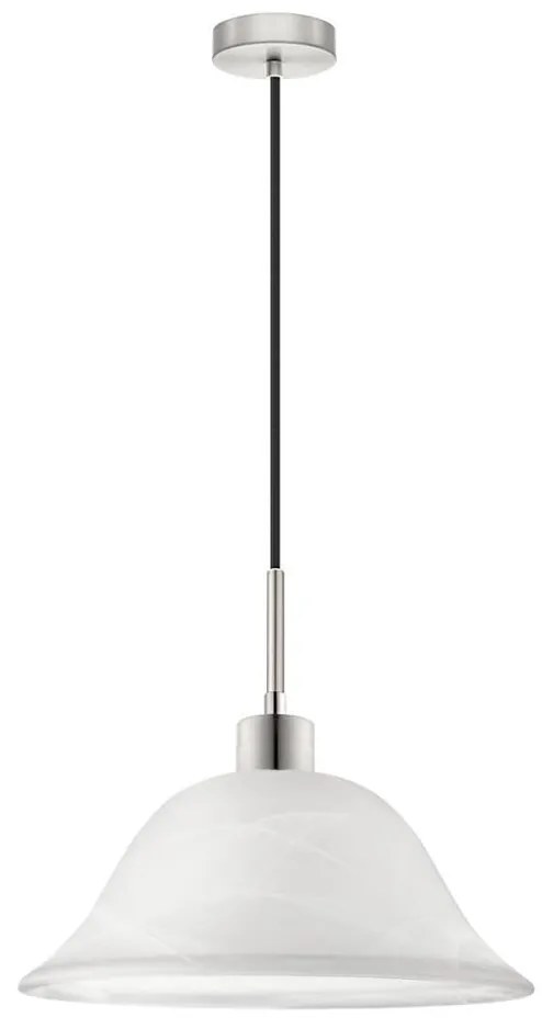 LED Luster na lanku 1xE27/60W/230V biela