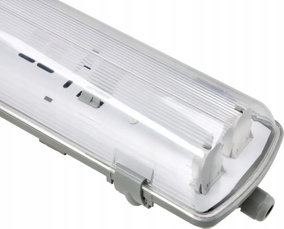 Sada LED svietidiel, hermetické svietidlo, 60 cm, 18 W, 2880 lm, 4000 K, do garáže, s plechom
