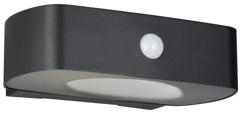 LED nástenné solárne vonkajšie svietidlo (výška 6 cm) Bilbao – Reality