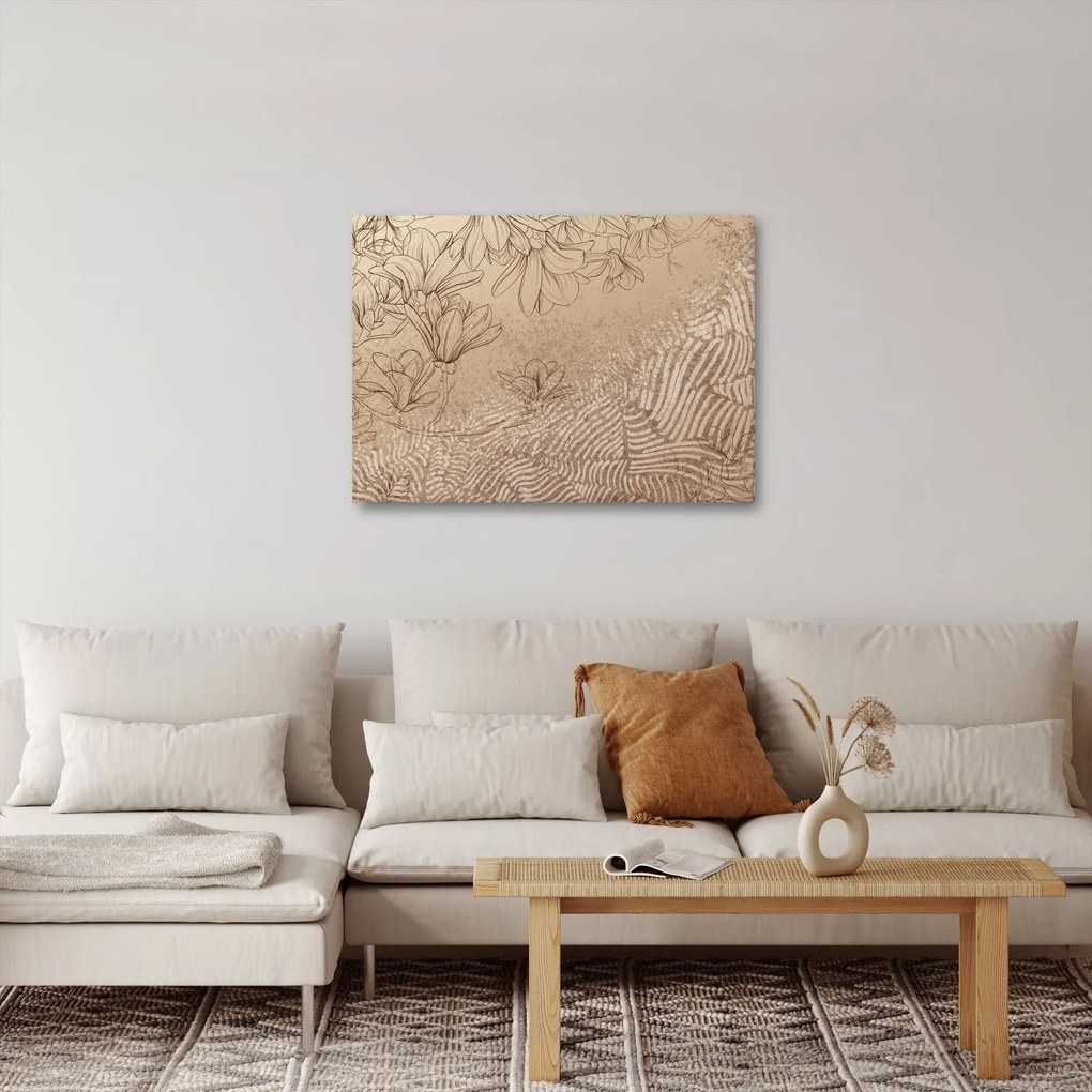 Obraz - Kreslené kvety (70x50 cm)