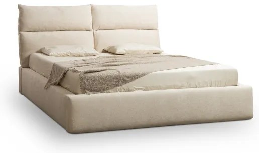 Čalúnená posteľ bez matraca BASIL 180x200 cm béžová