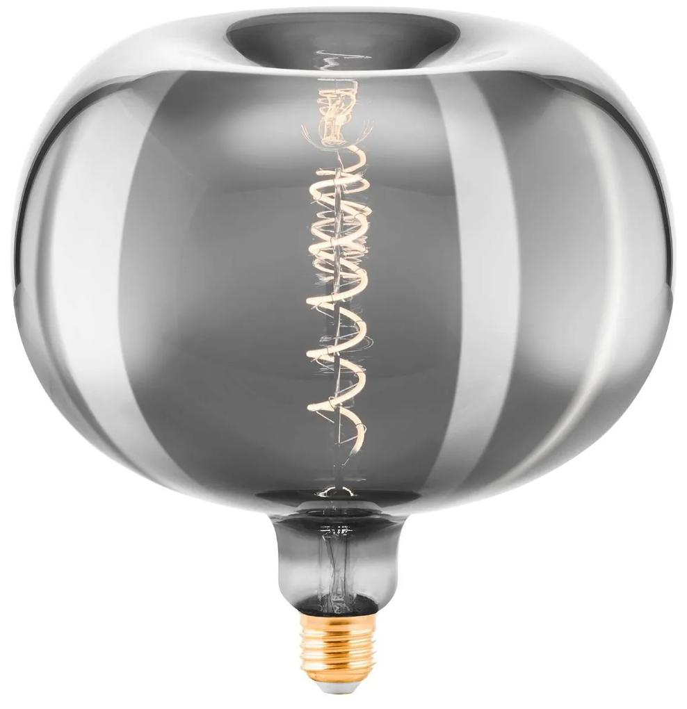 EGLO Stmievateľná filamentová LED žiarovka, E27, 4W, 50lm, 2200K, teplá biela, dymové sklo