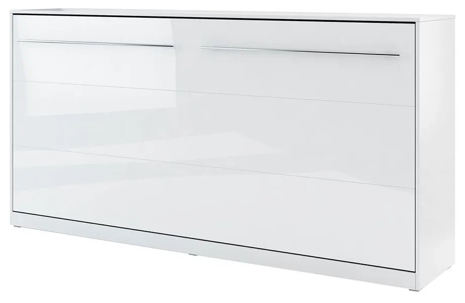 Skladacia posteľ Concord Pro II, Farby: biely / biely lesk, Rozmer postele: 140x200