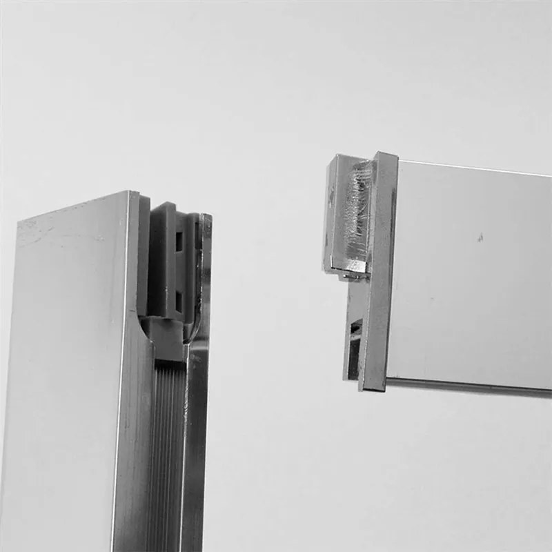 Mereo Lima, sprchovací kút 1000x900 cm, obdĺžnik, pivotové dvere a pevný diel, chrom ALU, sklo Point, MER-CK87942K
