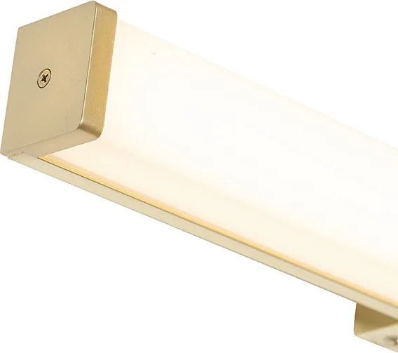 Kúpeľňová nástenná lampa mosadz 62 cm vrátane LED IP44 - Cascada