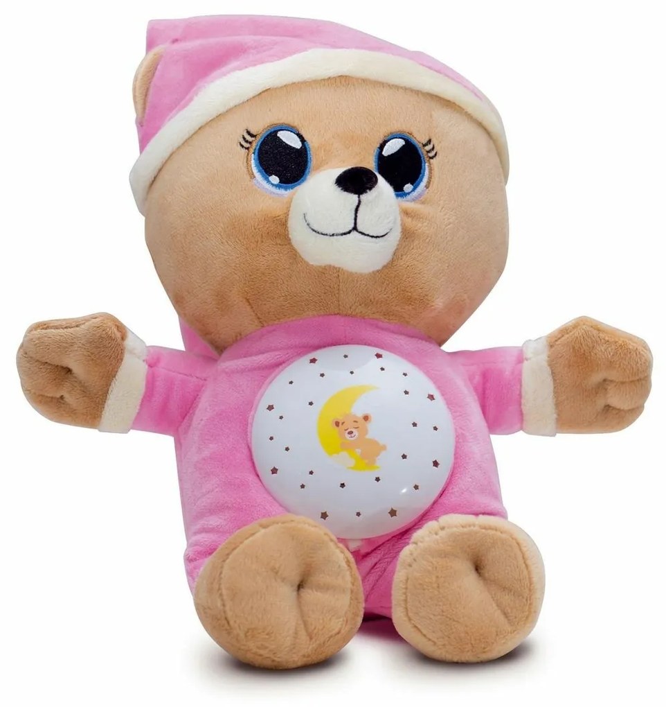 Teddies Plyšový medvedík Uspávačik 32 cm, ružová