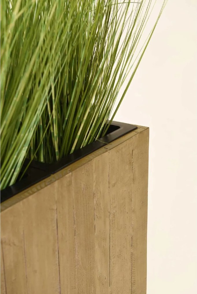 Drevený kvetináč ELEMENTO, drevo, šírka 90 cm, hnedá