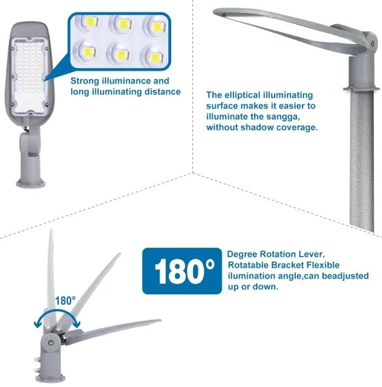 Aigostar - LED pouličné svietidlo SLIM LED/150W/230V 6500K IP65