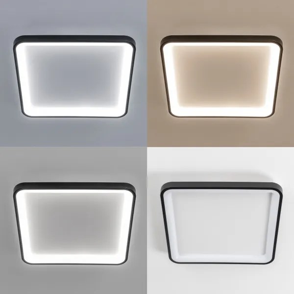 Brilagi - stmievateľné LED stropné svietidlo FALCON SLIM LED/50W/230V 50x50 cm čierna+DO