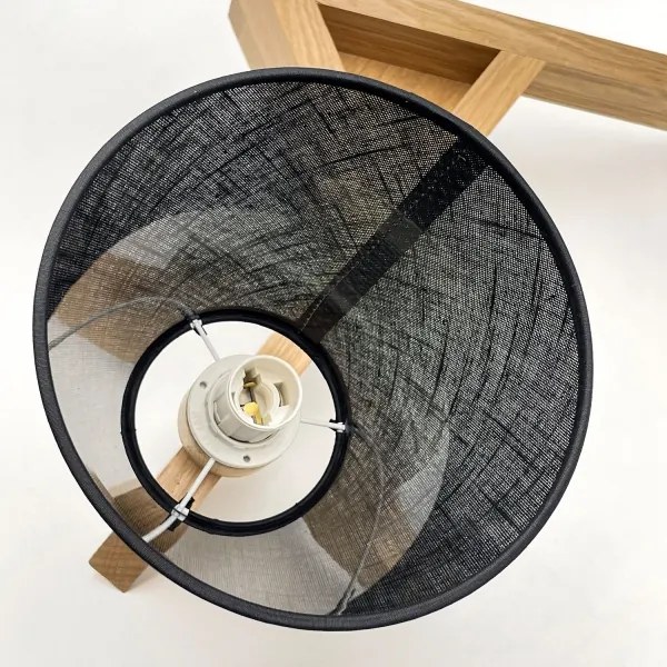 Brilagi - LED  Prisadený luster ANTHONY 3xE14/40W/230V dub/čierna