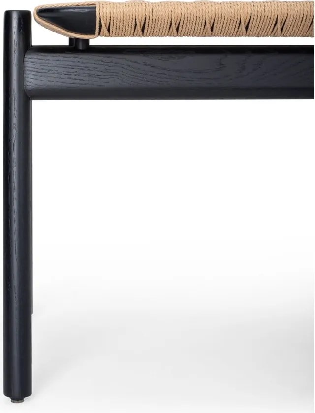 Čierna/v prírodnej farbe lavica Klupa – Gazzda