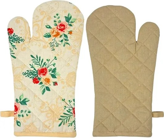 Home Elements Set zástera, chňapka a 3 utierky Kytica