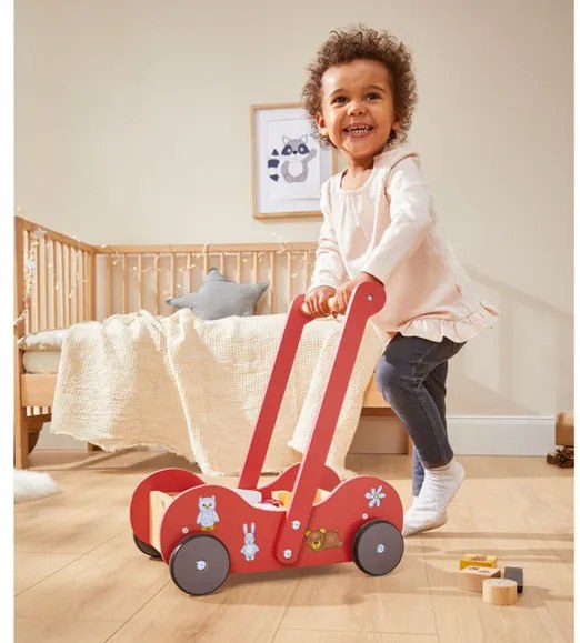 Playtive Drevený vozík (červená) (100356726)