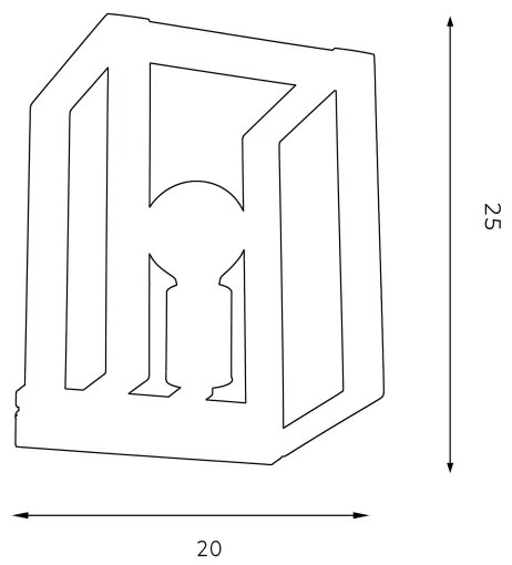Nástenné svietidlo KARTEL 1xE27/60W/230V
