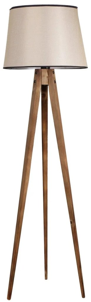 Stojacia lampa Lambader 160 cm hnedá/béžová