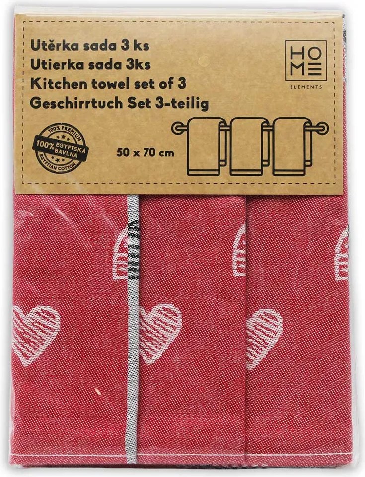 Home Elements Kuchynské utierky Srdce