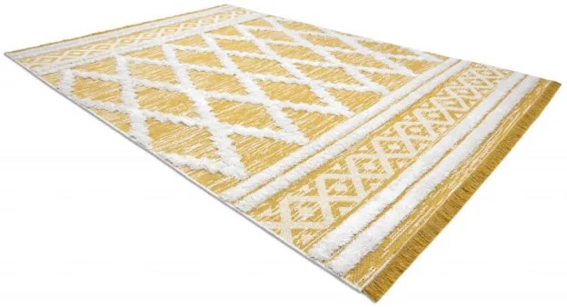 Koberec Boho SIZAL MOROC Romby 22297 žltý/krém