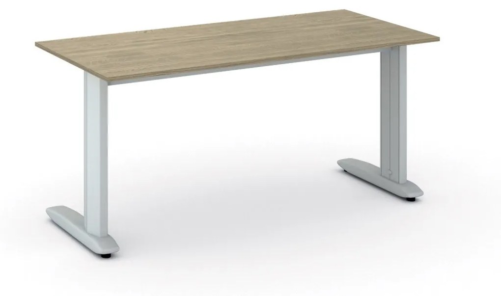 Kancelársky písací stôl PRIMO FLEXIBLE 1600 x 800 mm, dub prírodný