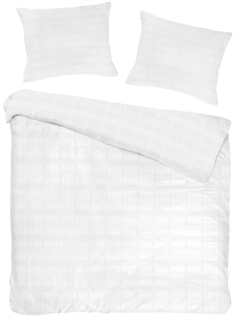 SATÉNOVÉ OBLIEČKY MARSELA EXCLUSIVE 200X220 CM, 2KS 70X80 CM BIELE