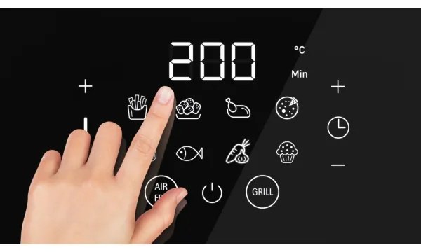 WMF - Teplovzdušná fritéza MULTI TASTE 1550W/230V čierna