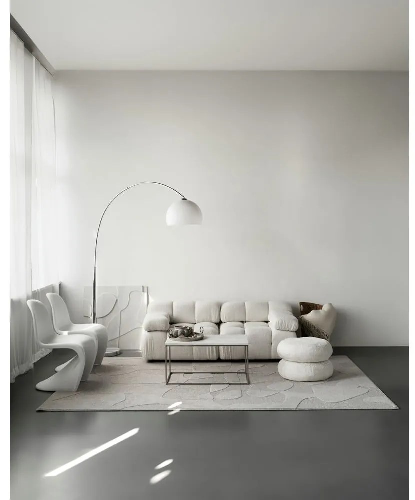 Svetlosivý vlnený koberec 160x230 cm Morphic Botanica – Agnella