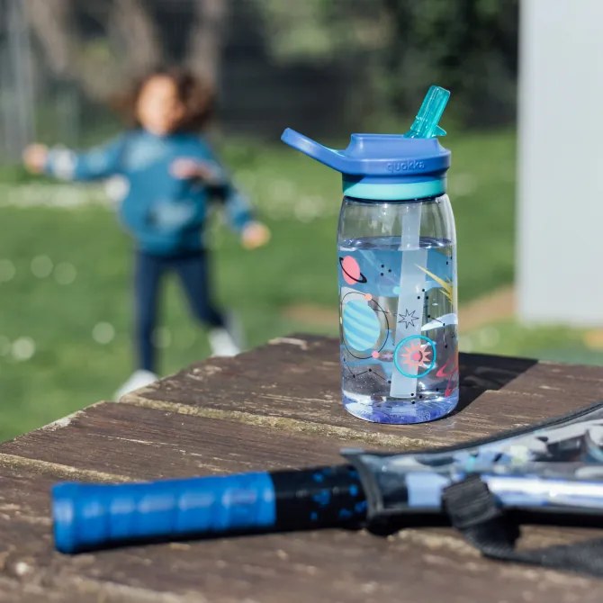 Plastová fľaša s náustkom Glow Kids Space 580 ml