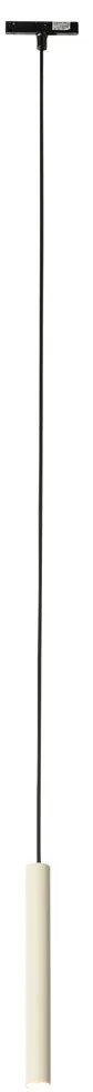Moderné čierne a béžové závesné svietidlo pre 1-fázový koľajnicový systém - Slimline Keno