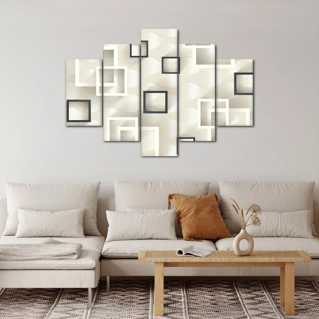 Geometrický abstraktný obraz (150x105 cm)