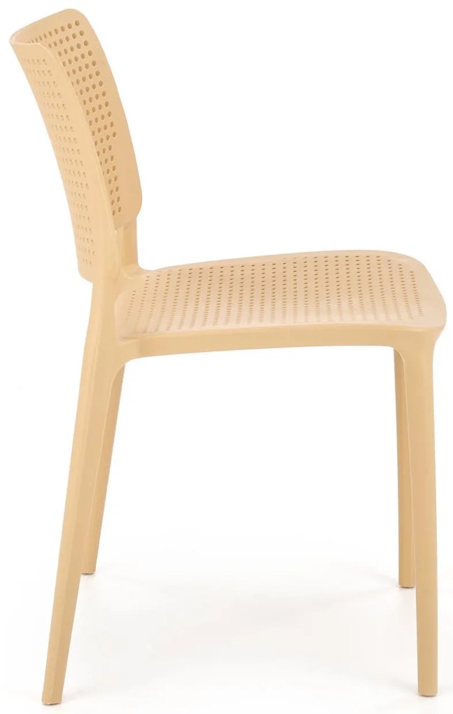 Oranžová plastová stolička K514