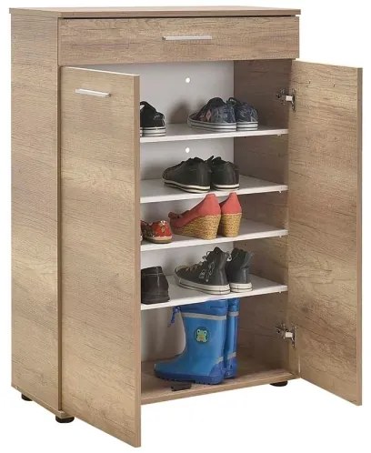 Skrinka na topánky 108x73 cm hnedá