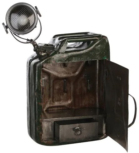 Industriálna zelená lampa PETROL CAN