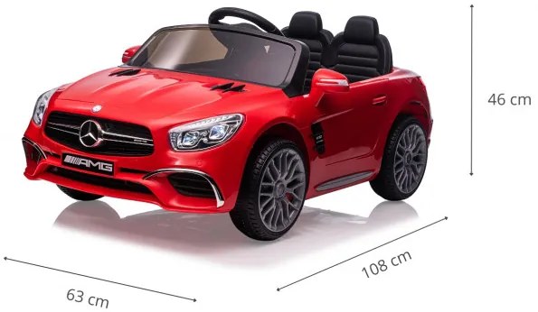 Elektrické autíčko Mercedes-Benz SL65 AMG červené