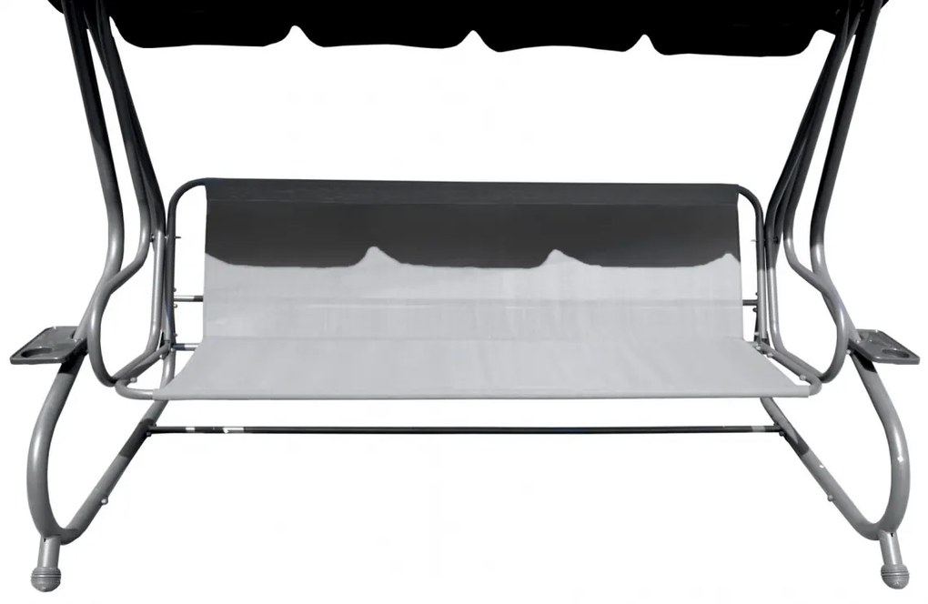 Rodinná záhradná hojdačka so zeleným vzorom 8011.PAT.ZIE