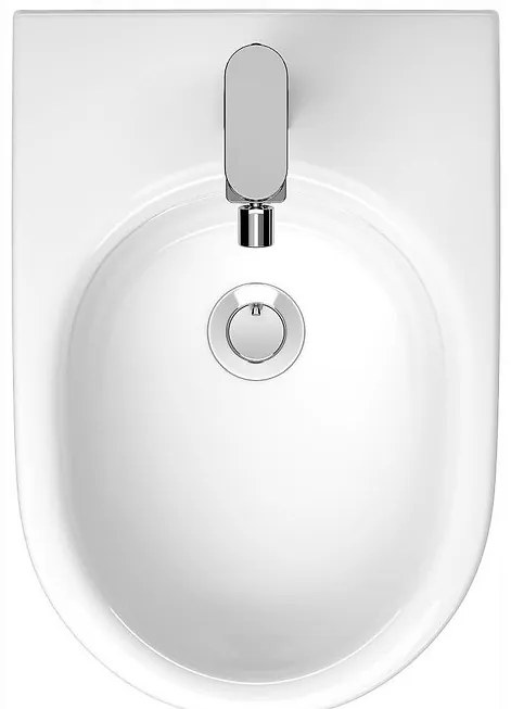 Cersanit Larga Oval, závesný bidet CleanOn, biela, K120-006