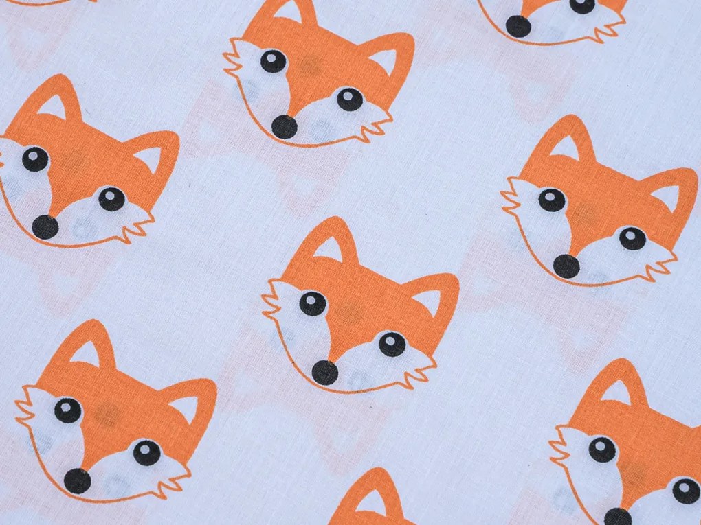 Bavlnené obliečky do postieľky LÍŠKA biele