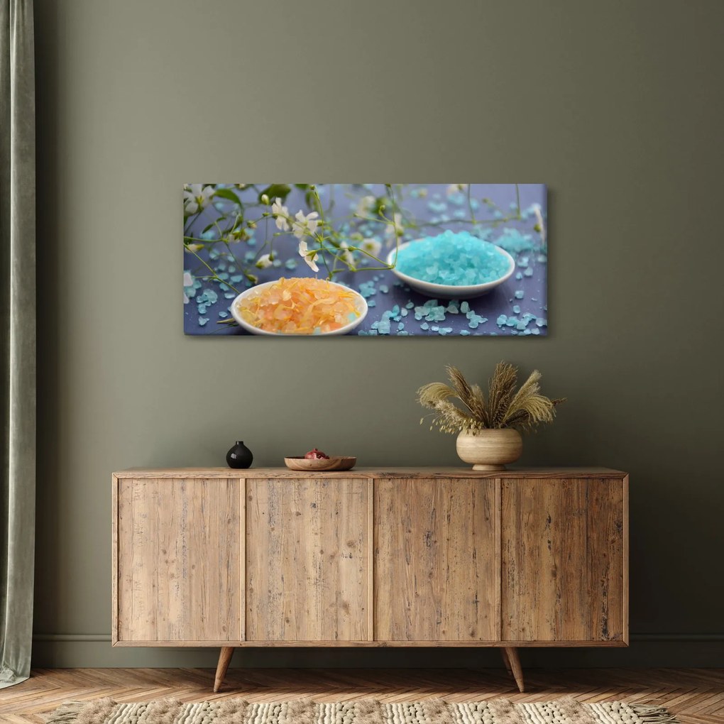 Obraz farebnej morskej soli (120x50 cm)