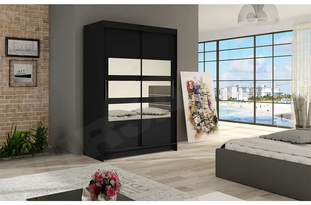 Skriňa Ada V, Farby: kašmír, Osvetlenie: osvetlenie LED RGB - farebné