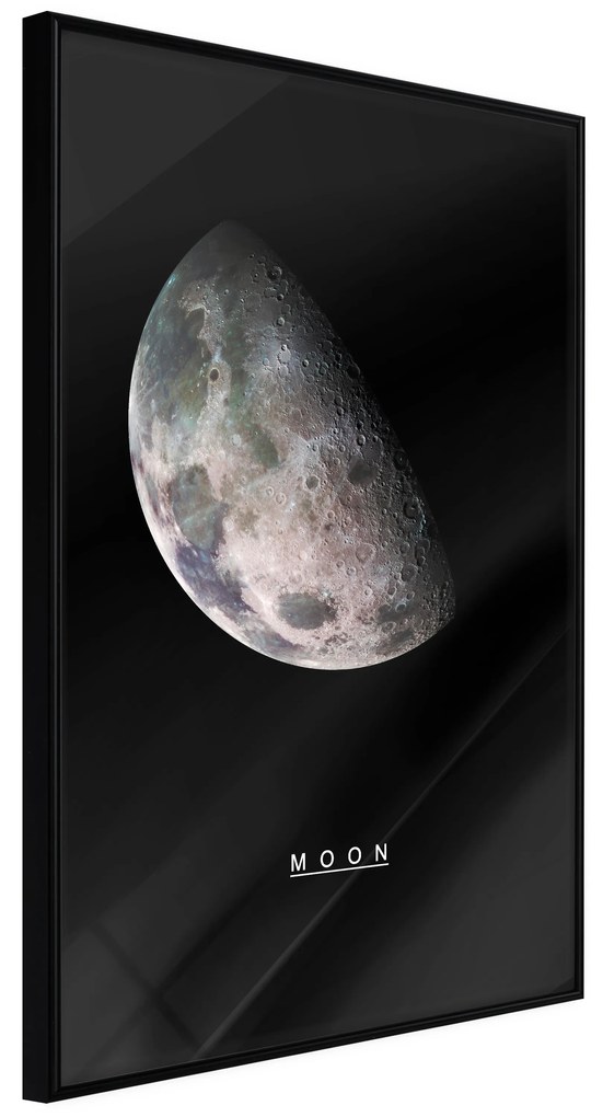 Artgeist Plagát - Moon [Poster] Veľkosť: 40x60, Verzia: Zlatý rám s passe-partout