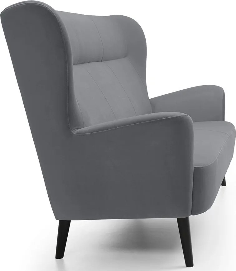 Dvojmiestna pohovka Next, šedá látka