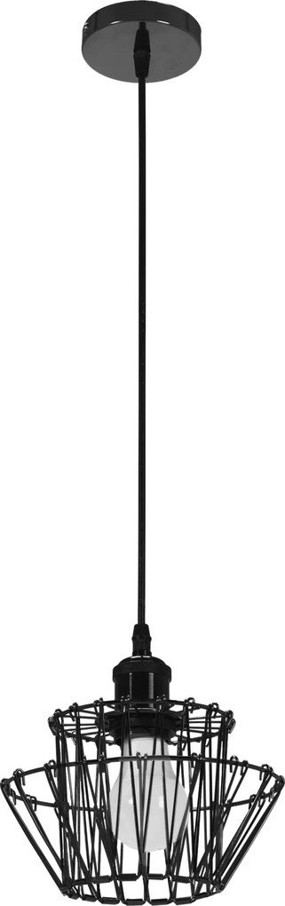 Toolight - Závesné svietidlo 36cm E27 60W APP941-1CP, čierna, OSW-05663