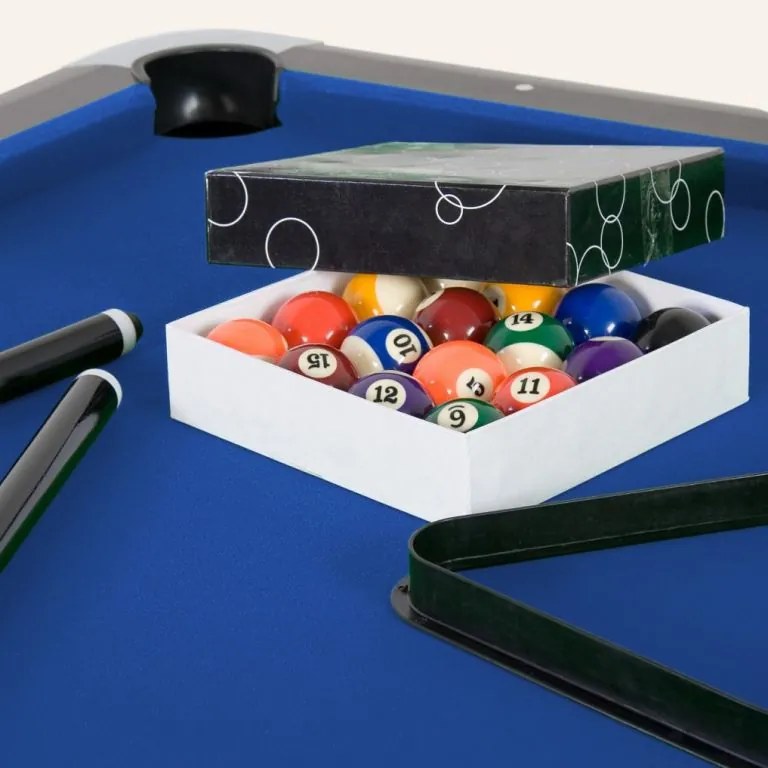 GamesPlanet® 1385 Biliardový stôl pool biliard s vybavením, 8 ft