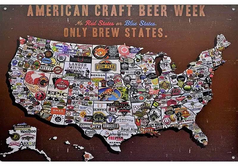 Ceduľa USA American Craft Beer Week