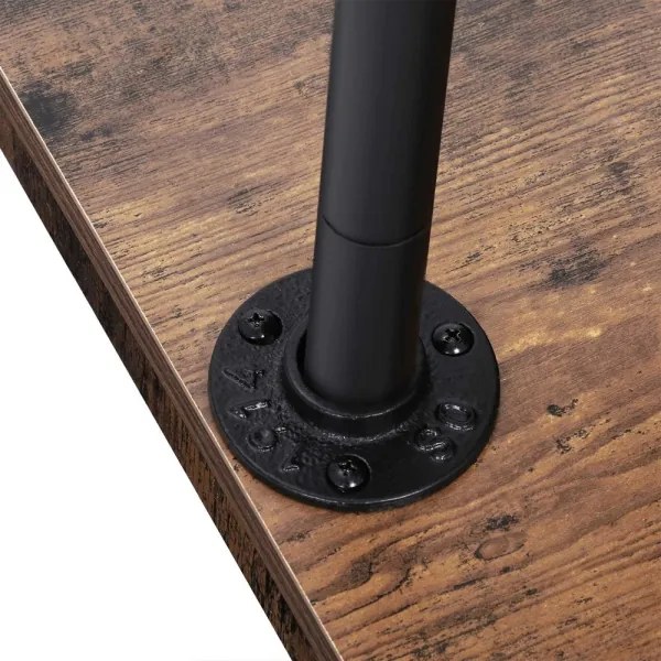 Mobilný stojanový vešiak LINEA hnedá/čierna