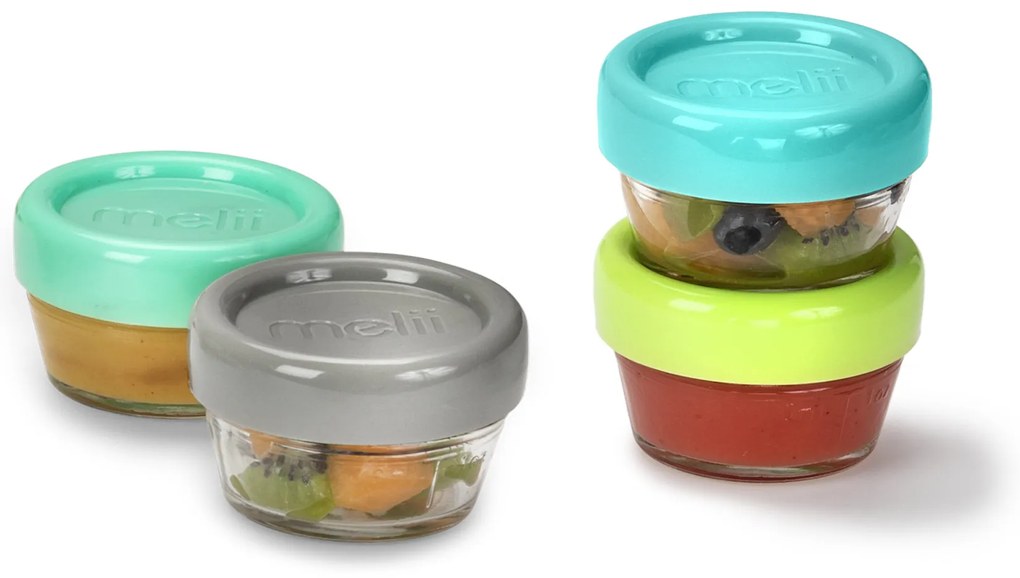 Sklenené dózičky na potraviny 59 ml - 6 ks