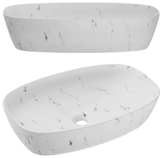 Umývadlo na dosku Megi biele