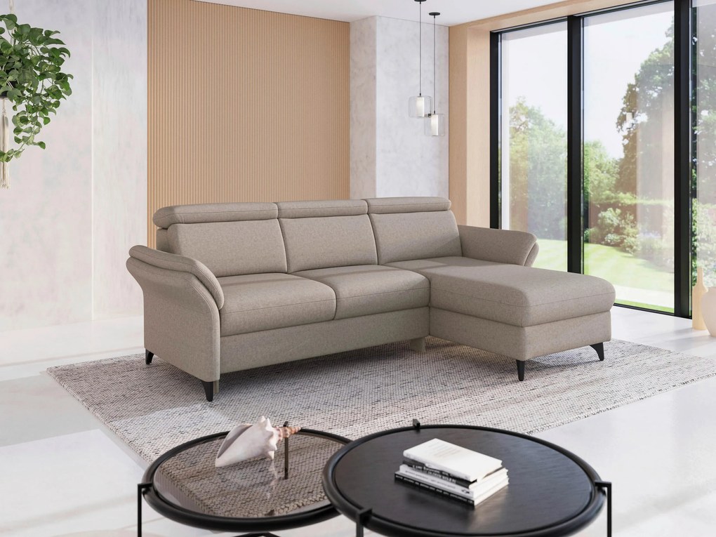 XXXLutz ROHOVÁ SEDAČKA, textil, taupe Sit & More - Sedačky - 000144025872