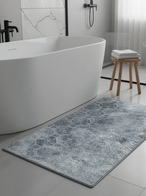 Koberec LOTUS 7 sivý / strieborný