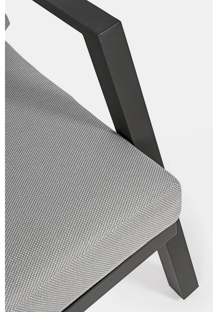 Sivý hliníkový záhradný lounge set pre 4 Harley – Bizzotto